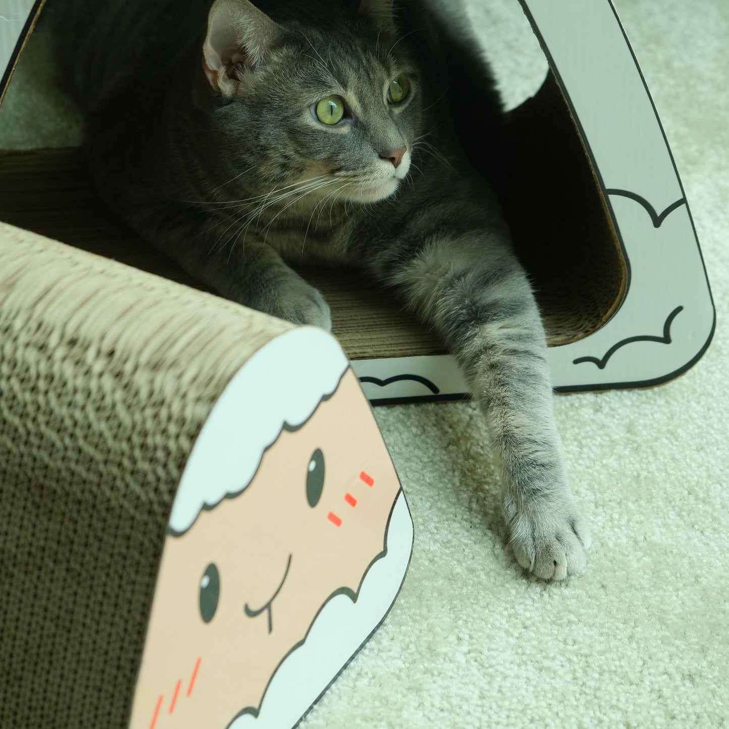 Sheep House Cat Scratcher – Double Layer Fun